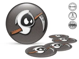 Silicone stickers Racing Style Premium Vehicle Decals